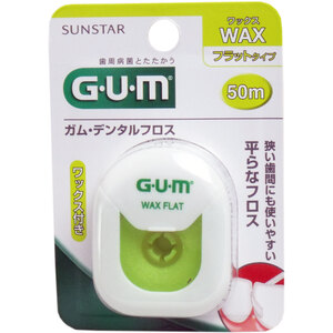 【まとめ買う】ＧＵＭ ガム・デンタルフロス ワックス フラットタイプ ５０ｍ×7個セット