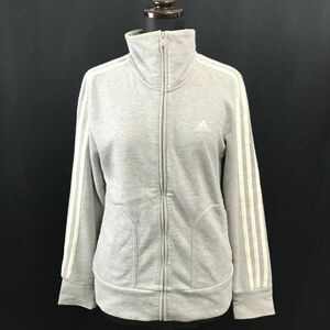 アディダス/adidas★CLIMA365/スウェットジャージジャケット【レディースM/グレー/gray】Jacket/Jumper◆BH593