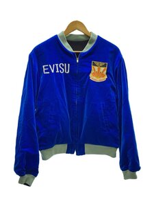 EVISU◆スカジャン/40/-/BLU/スーベニアジャケット/シミ有