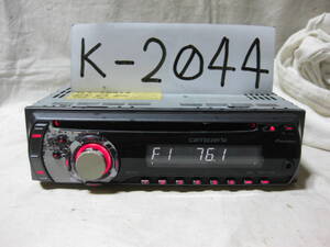 K-2044　Carrozzeria　カロッツェリア　DEH-320　MP3　フロント AUX　1Dサイズ　CDデッキ　故障品