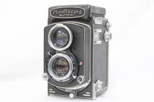 【訳あり品】 ミノルタ Minoltacord automat Chiyoko Rokkor 75mm F3.5 二眼カメラ v7962