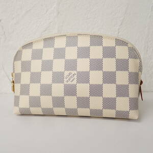 ヴィトン LOUIS VUITTON ダミエ アズール N60024 ポシェット コスメティック PM 化粧 コスメ ポーチ 小物入れ マルチケース