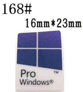 168# 【windows10 pro】エンブレムシール　■16*23㎜■ 条件付き送料無料