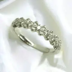 ●VENDOME ヴァンドーム　素敵な天然ダイヤモンドリング　指輪　Pt950
