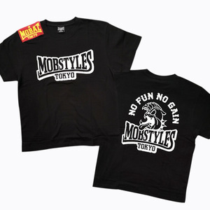 mobstyles モブスタイル■送料込■MOB ロゴ コットン Tシャツ■黒 M■格闘技 ロリクレ リバーサル 筋トレ 斎藤裕 10FEET クリームソーダ