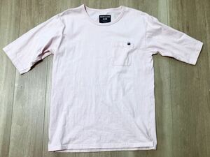 QUIKSILVER クイックシルバー メンズ ５部丈半袖Tシャツ ベビーウェイト生地