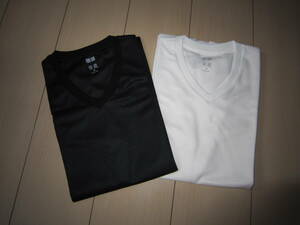 新品 ユニクロ シャドー ボーダー Tシャツ XSサイズ 2枚セット
