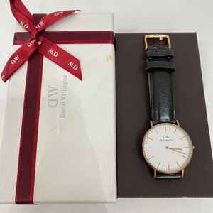 【I08490】時計　DW　Daniel Wellington　ダニエルウェリントン　レディース　箱付　現状不動品　動作未確認　ジャンク品　中古品