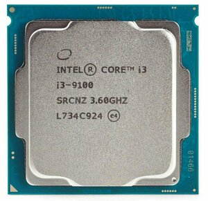 デスクトップPC用CPU INTEL Core　i3-9100 3.60GHZ SRCNZ インテル 増設CPU【送料無料】 【美品】
