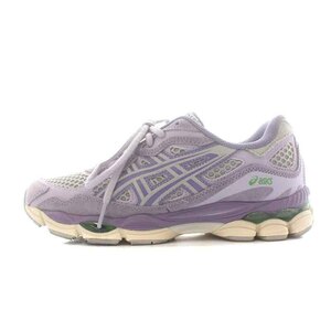 アシックス asics ゲルエヌワイシー GEL-NYC スニーカー シューズ US6.5 25.0cm 紫 パープル グレー 1203A372 /NW22 メンズ