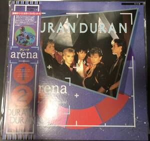 LP【New Wave・ROCK】Duran Duran / Arena【EMI EMS-91095・84年国内盤ORIG・帯付き・デュランデュラン・Live盤】