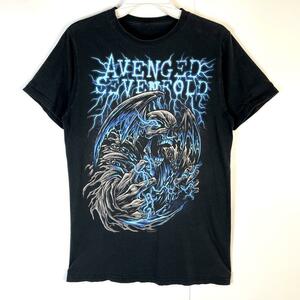 A7Xアヴェンジド・セヴンフォールドバンドTシャツバンT大判プリント両面フェード