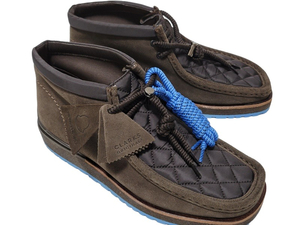 新品本物【即完売】MONCLER モンクレール×Clarks クラークス 注目のコラボ レザーシューズ ブーツ ワラビー Wallabee 靴 27.0cm