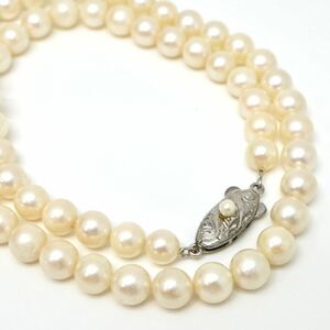 ◆アコヤ本真珠ネックレス◆J 約71.9g 約37.5cm 5.0-6.0mm珠 pearl パール jewelry necklace ジュエリー DA0/DB0
