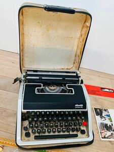 【動作確認済み】olivetti lettera DL タイプライター オリベッティ ヴィンテージ レトロ アンティーク