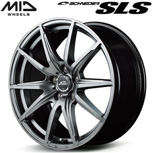 MID SCHNEDER SLS ホイール1本 メタリックグレー 5.0J-13インチ 5穴/PCD114.3 インセット+45