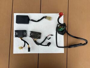 実働 FTR223 CB223 純正CDI レギュレーター2個 スターターリレーセット　ストック等に