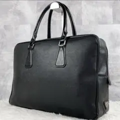 美品 PRADA ビジネスバッグ サフィアーノレザー