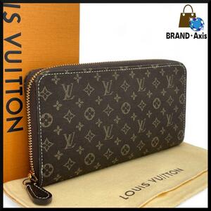 ★【新品同様】ルイヴィトン Louis Vuitton モノグラム ミニラン ジッピーウォレット 長財布 メンズ レディース M95235★