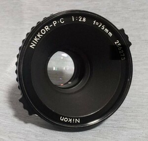 BRONICA NIKKOR―P.C 75mmf2,8 中古品、動作確認ズミ