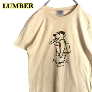 LUMBER ランバー　半袖Tシャツ　プリントTシャツ　レディース　Mサイズ　【AY0421】