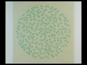 黒木周 Arrange The Dots 2(抽象画)クロスグラフ(版画)2009年 額装 師 小作青史 多摩美 個展多数 現代アート コンテンポラリー S22061908