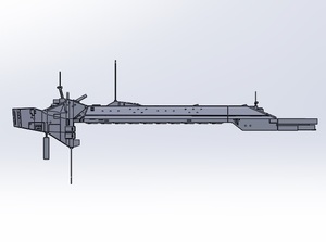 1/5000 スパルタにアン空母 3Dプリント 未組立 同盟軍 Spacecraft Carrier 宇宙船 宇宙戦艦 宇宙空母 Spacecraft Space Ship