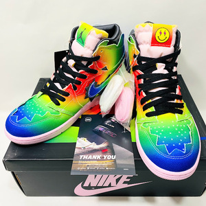 1円～ 未使用 NIKE J Balvin Air Jordan 1 High OG Rainbow J バルヴィン ナイキ エアジョーダン1 ハイ OG レインボー DC3481-900 28.0cm 