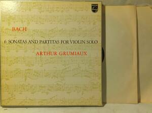 ♪ 日Philips / 15PC104 (3LP-BOX) ♪ Bach Grumiaux バッハVn無伴奏全曲 グリュミオ