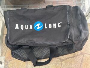 ○E9184 アクアラング　AQUA LUNG ダイビングメッシュバッグ　35x68x35○