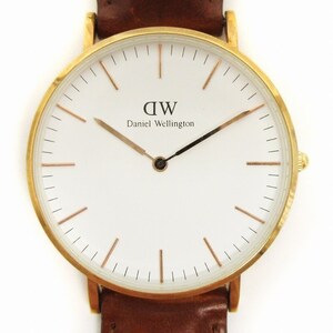 ダニエルウェリントン DANIEL WELLINGTON 腕時計 アナログ クォーツ B36R5 ローズゴールド ブラウン系 ジャンク レディース