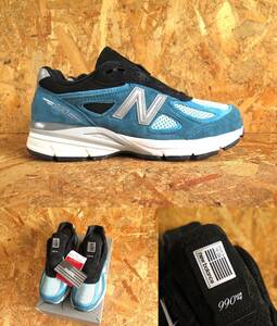 新品☆本物 25cm USA製 ニューバランス New Balance M990DM4 US7 オールスエード レザー M997 LEATHER アメリカ製 M992 MR993 M1300 M1400