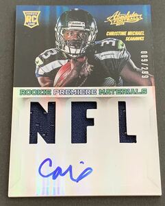 2013 Panini Absolute Football Christine Michael Jersey Auto /299 No.203 RC Rookie Seahawks NFL サイン　ルーキー　ジャージ　カード