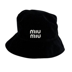 MIU MIU(ミュウミュウ) ベロアバケットハット 5HC196 068 商品番号:8068000120946