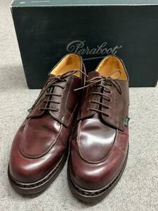 美品　 PARABOOT　パラブーツ　シャンボード　コードバン　バーガンディー　Paraboot　CHAMBORD　フランス製　サイズ９　おまけ付き