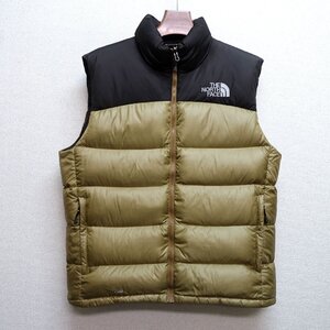 THE NORTH FACE ノースフェイス ダウンベスト 700FP メンズ Lサイズ 正規品 イエロー ブラウン D8408