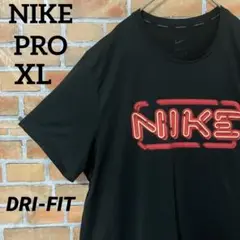 NIKE PRO ビッグプリント デカロゴ ネオンデザイン 半袖 Tシャツ