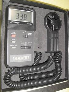 ★★★ CUSTOM製 風速計 (ANEMOMETER) モデル：CW-30 (動作確認済み) ★中古・美品★