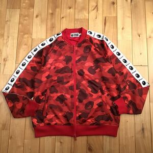 Red camo JERSEY track jacket Mサイズ a bathing ape BAPE ジャージ エイプ ベイプ アベイシングエイプ 迷彩 ブルゾン レッドカモ m78