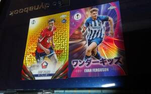 2024 topps UEFA CHAMPIONS LEAGUE JAPAN EDITION LOSC LILLE [LENY YORO] RC イエロー mojo [009/150] & ワンダーキッズ [EVAN FERGUSON]