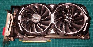 【msi】GEFORCE GTX1080Ti ARMOR 11G OC グラフィックボード　動作確認済み