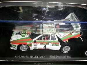 京商 1/43 LANCIA RALLY ランチア ラリー037 NO4 ポルトガル 1985 M.Biasion