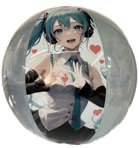 同人 初音ミク ビーチボール アオまる 70cm