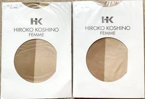 新品！HIROKO KOSHINO FEMME パンスト サニーブラウン M〜L ×2点セット／送180