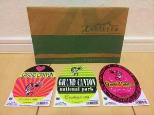 新品希少品!! ★ グランドキャニオン国立公園 新品ステッカー 3枚セット ★ アメリカ アリゾナ Grand Canyon Xanterra で購入 ★