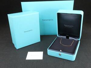 未使用 正規品 ティファニー tiffany&co ネックレス　Tスマイル　スモール　 イエローゴールド 750 K18　2024/7月購入品