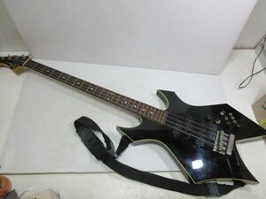 ◆Warlock Bass リバースヘッド 黒 ジャパンビンテージ 変形ベースギター 動作未確認 現状渡し