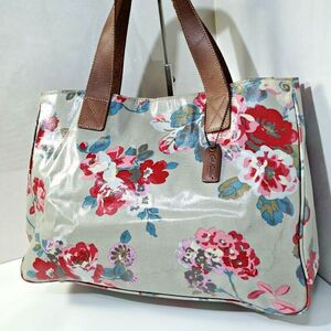 キャスキッドソン CathKidston キャンバス PVC 花柄 A4収納 肩掛け ショルダー トートーバッグ 2146083e20250124