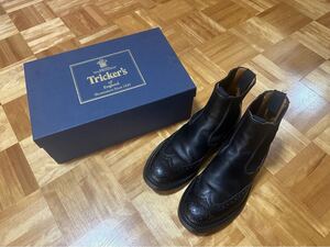 トリッカーズ ヘンリー メンズ サイドゴアブーツ UK7.5 箱付き　TRICKER