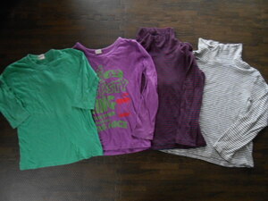 ★長袖Tシャツ4枚★130cm　ロンT　送料510円 used　ユニクロ